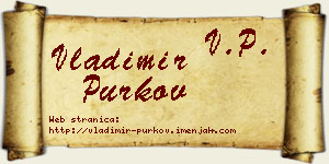 Vladimir Purkov vizit kartica